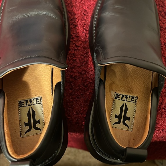 Frye Captain Black Leather Chunky Slip on shoe size 8 main image 6